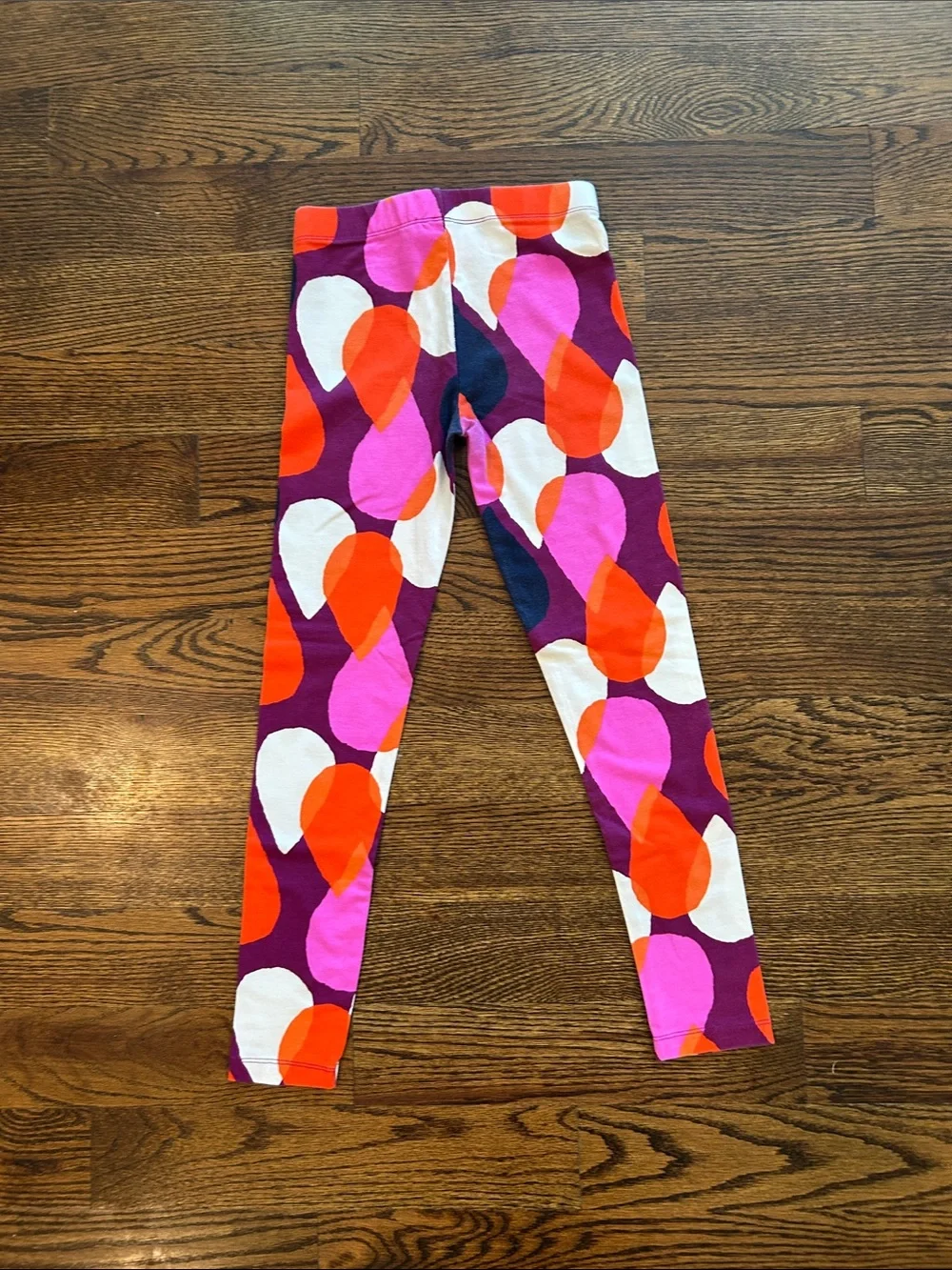 Gymboree Purple Navy Pink Orange White Drop-Pattern Leggings